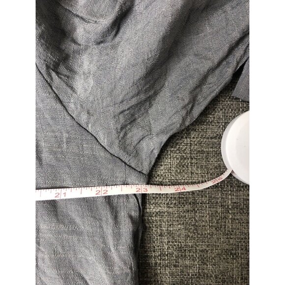 Light Gray Womens Shirt One Size Long Sleeves Button Up Flowy Blouse Long Sleeve - Picture 5 of 6